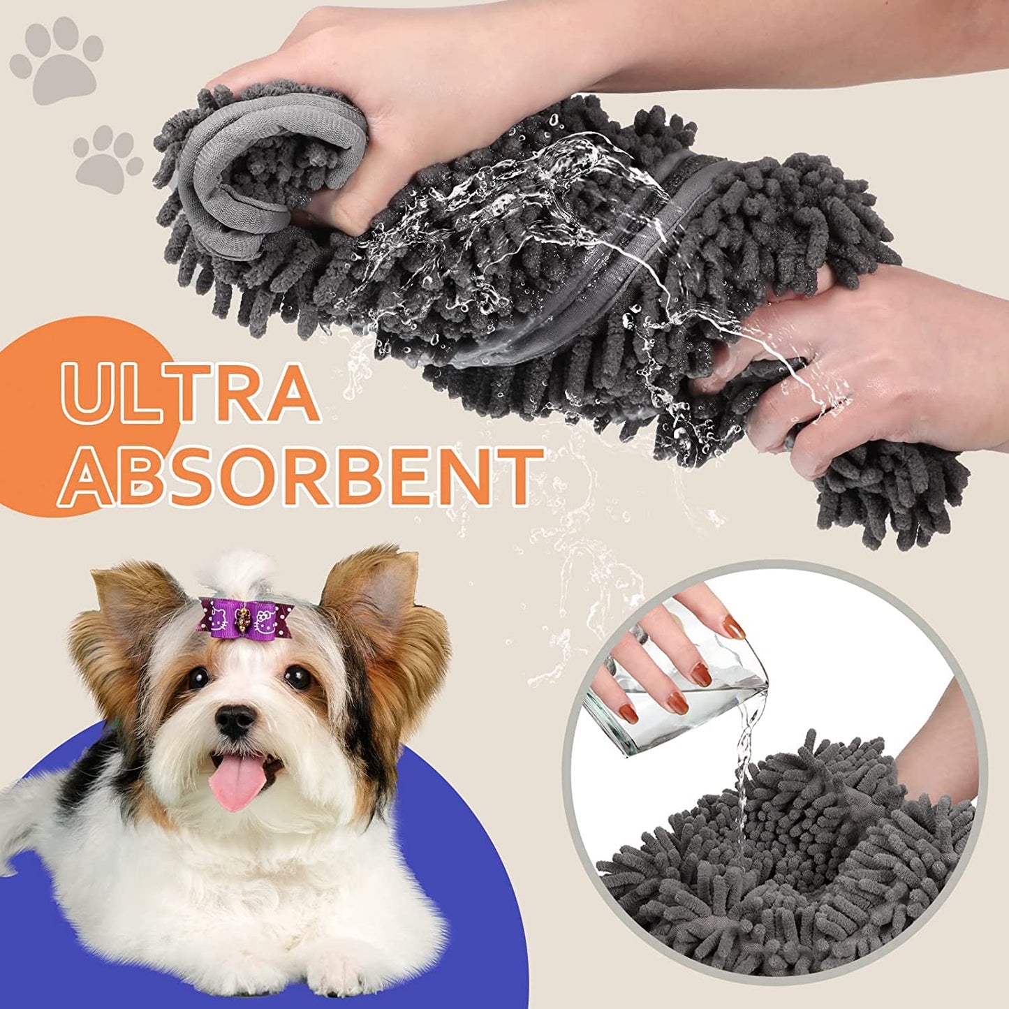 Microfiber Ultra Soft Towel For Dogs