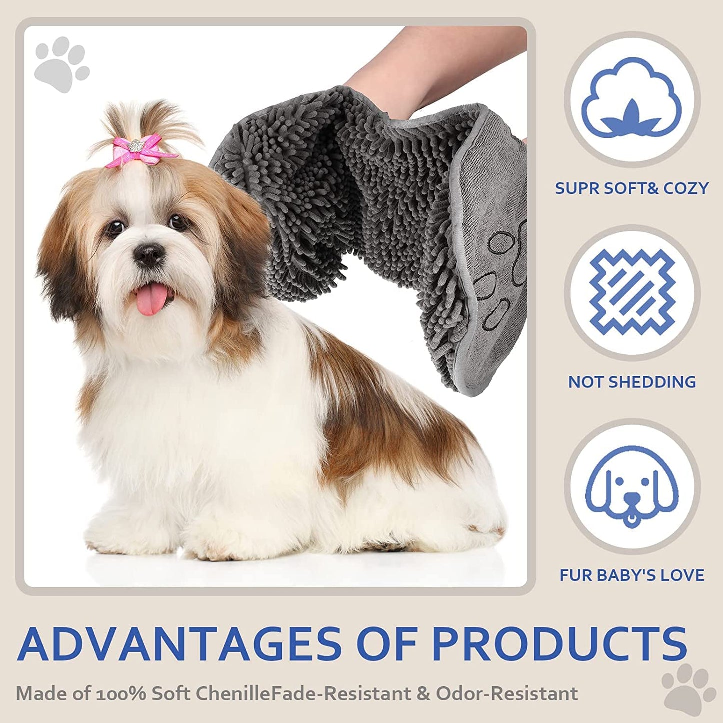 Microfiber Ultra Soft Towel For Dogs